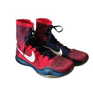 Nike Red and Black Athletic Sneakers Mens Size 9.5